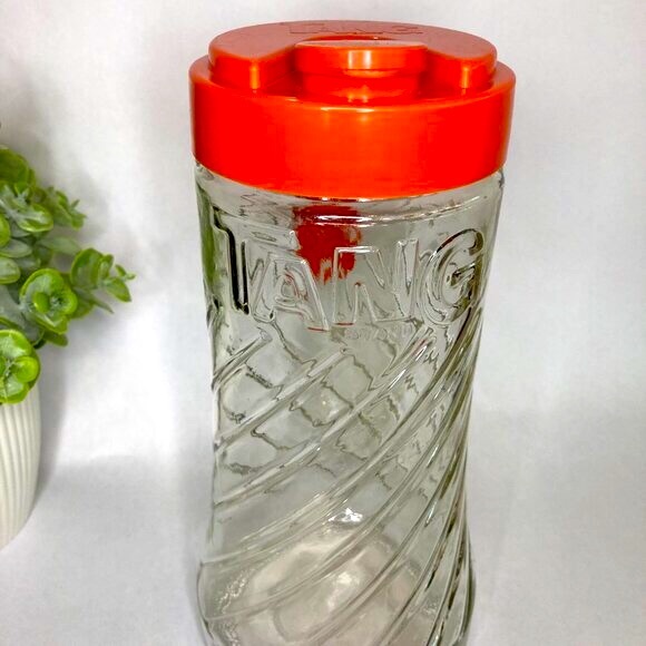 Vintage Anchor Hocking Tang Pitcher/Carafe Orange Lid Retro 1970's - Picture 2 of 8